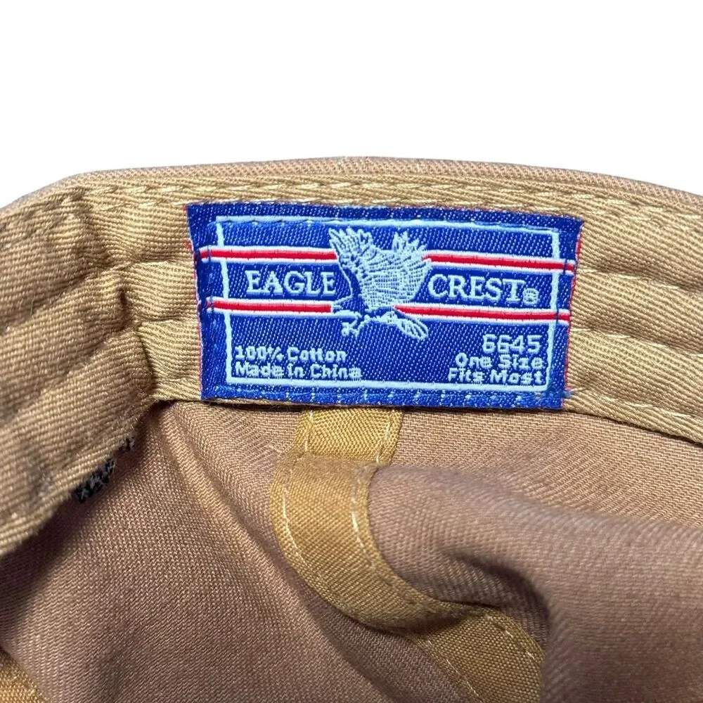 Eagle Crest U.S. Air Force Hat Tan Embroidered Military Veteran Cap One Size